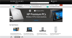 Desktop Screenshot of debenhamsplus.com